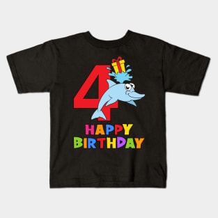 4th Birthday Party 4 Year Old Four Years Kids T-Shirt